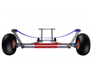 Chariot de mise &agrave; l'eau d&eacute;riveur roues ballon