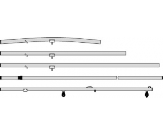 Haut de mât Laser 4.7, Radial et Standard (compatible)